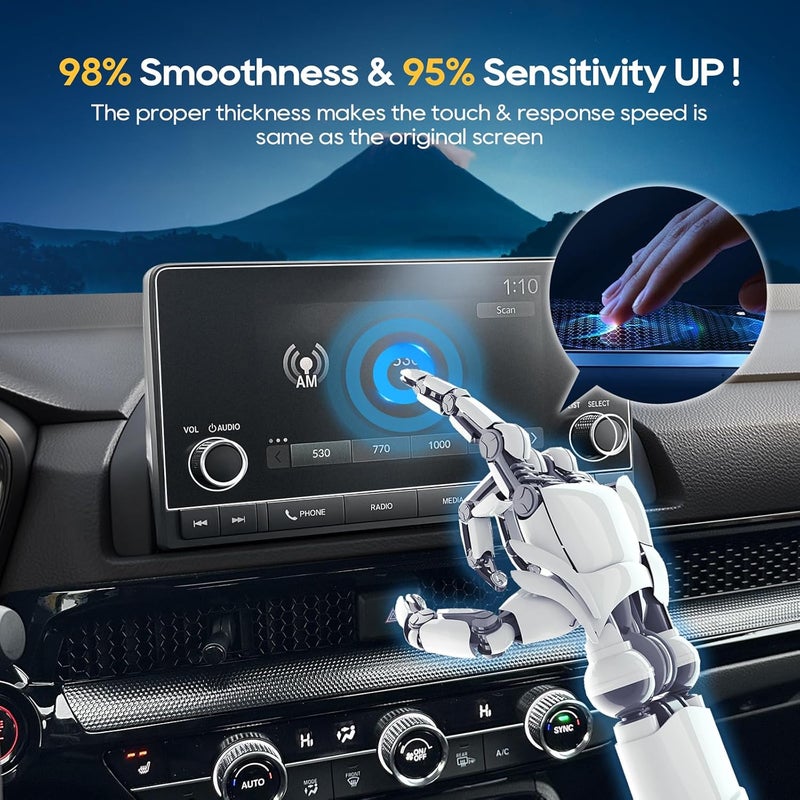 LFOTPP For 2025 Honda CRV Screen Protector - 2023~2025 CRV (LX/EX/Sport Hybrid) 7 inch Touchscreen [ClearMatAG+] 2023 2024 2025 CRV Accessories Anti Glare 9H Hardness Tempered Glass - Image 3